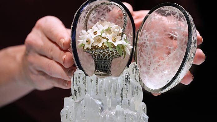 El Huevo de Invierno de Fabergé bate el récord con 22,9 millones de libras en la subasta de Londres
