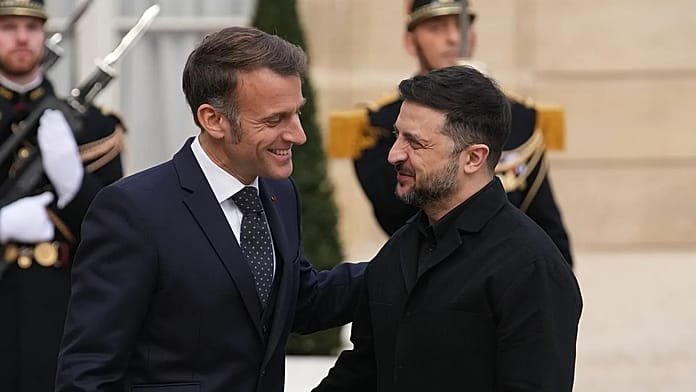 Zelenski se reúne con Macron en París en medio de presiones sobre el plan de paz