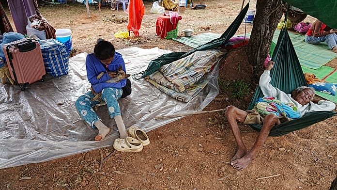 El campamento Chong Kal vive un aumento de familias desplazadas por el conflicto Camboya-Tailandia