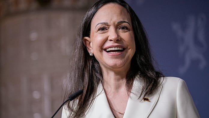 Machado reaparece en Oslo y reclama presión internacional para frenar al Gobierno de Maduro