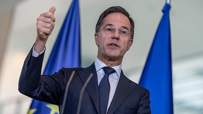 Mark Rutte respalda a EE.UU.: "Europa debe armarse más deprisa y no actuar en solitario"