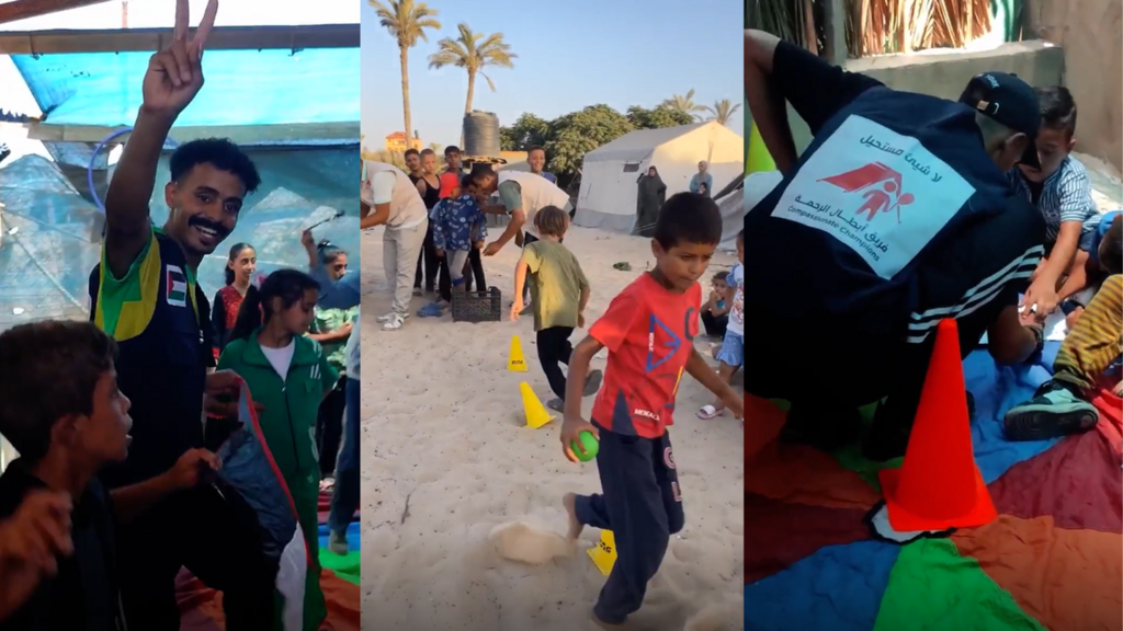 Talleres que llevan alegría a los niños de la Franja de Gaza