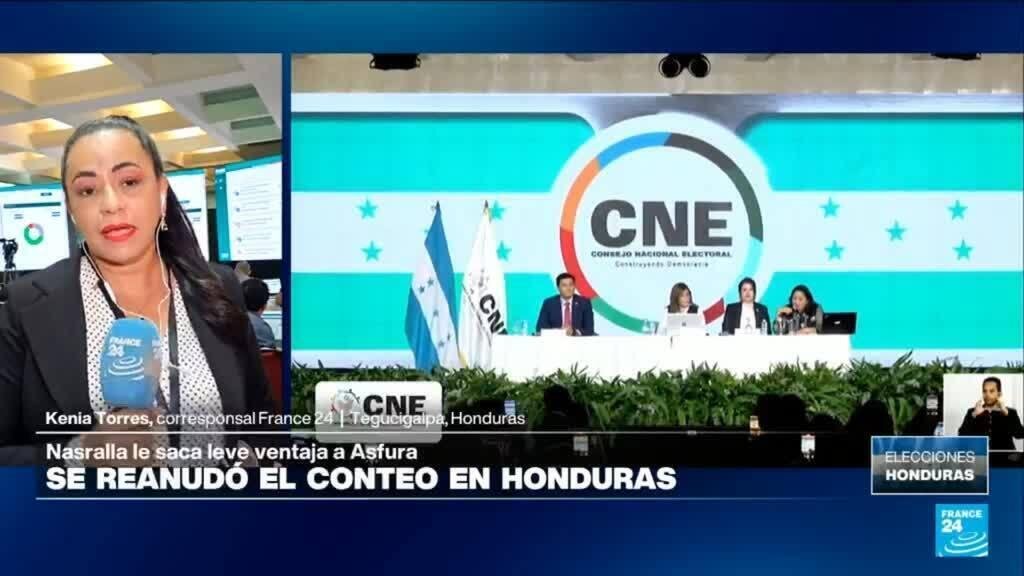 Nasralla saca leve ventaja a Asfura tras reanudación del conteo en Honduras