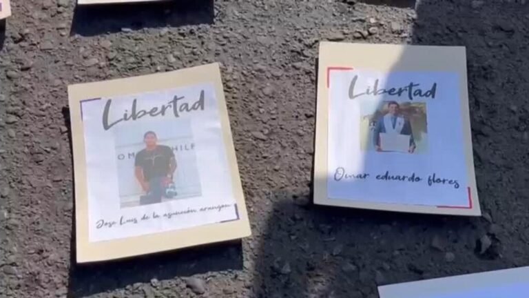 Colombianos protestan contra el Gobierno de Venezuela por familiares detenidos