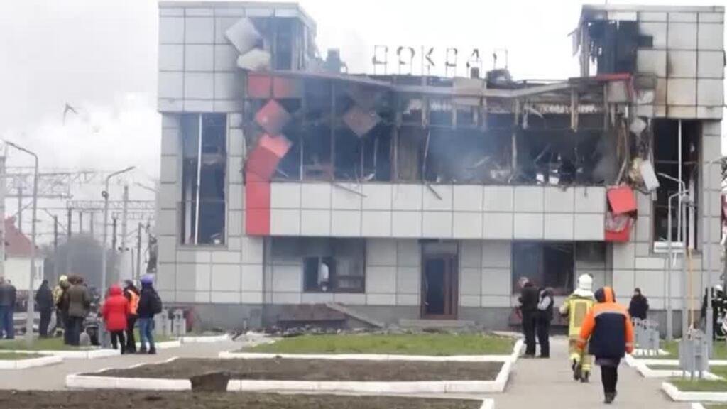 Guerra en Ucrania: Rusia lanza más de 600 drones; estación de tren fue blanco de ataque