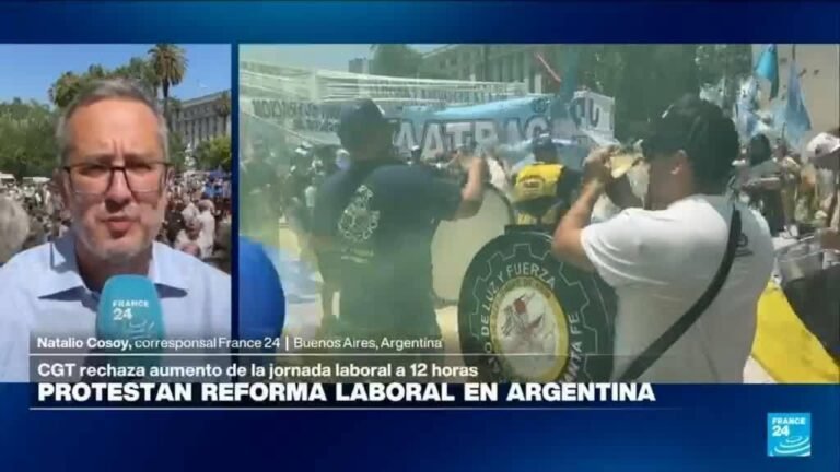 Informe desde Buenos Aires: jornada de protestas contra la reforma laboral de Javier Milei
