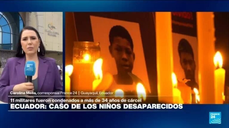 Informe desde Guayaquil: 16 militares culpables por desaparición forzada de menores