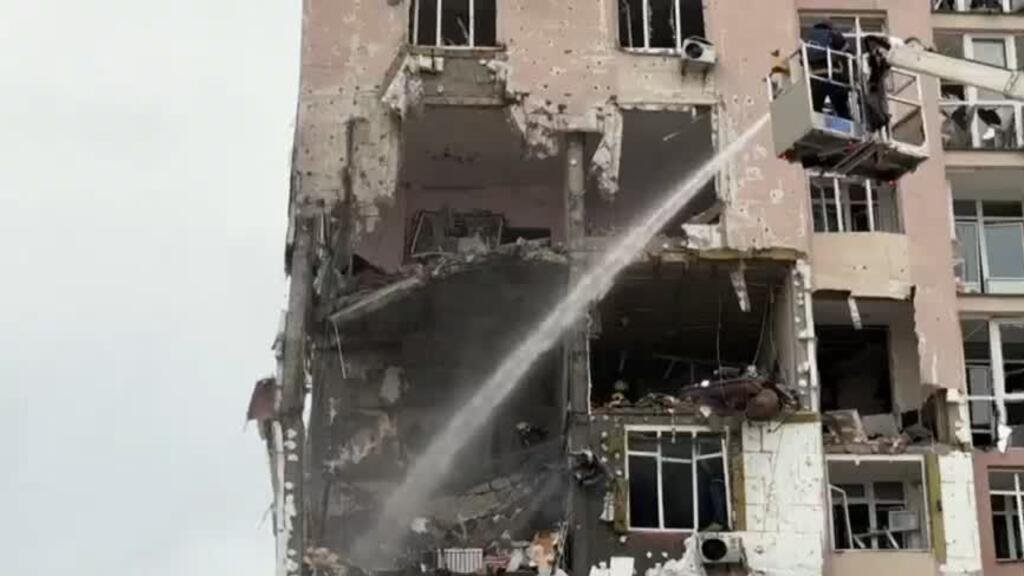 Rusia azota a Ucrania con drones y misiles