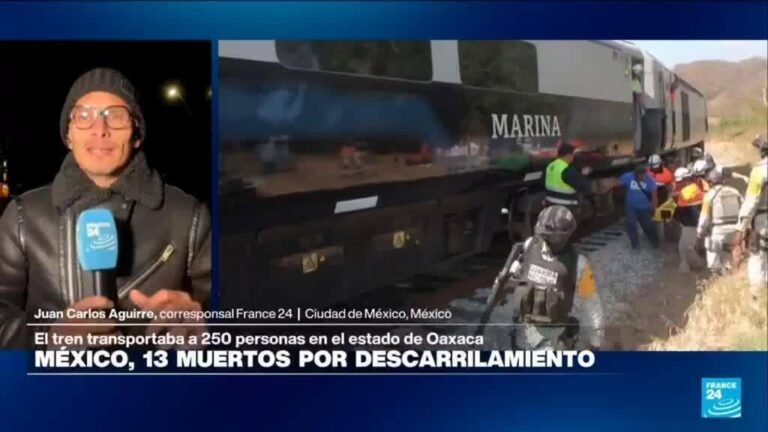 Informe desde Ciudad de México: 13 muertos por descarrilamiento de tren