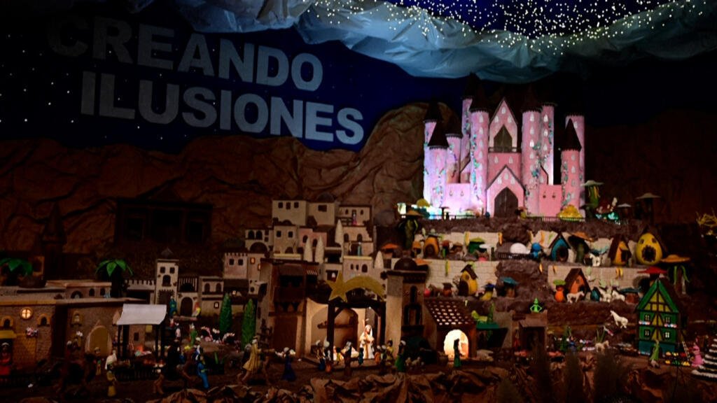 España: un pesebre gigante y de chocolate devuelve la magia de la Navidad