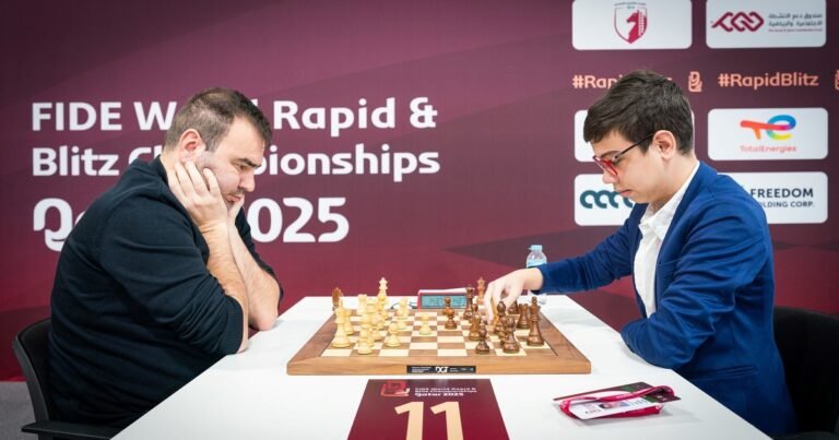 Faustino Oro, en el Mundial de ajedrez a ritmo rápido: cuatro partidas contra "tiburones" top 20, puro aprendizaje contra los mejores