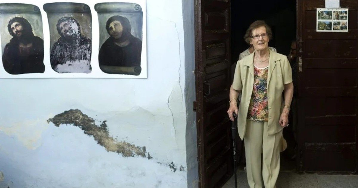 Murió la mujer que "restauró" el Ecce Homo de Borja y transformó un error en un fenómeno global