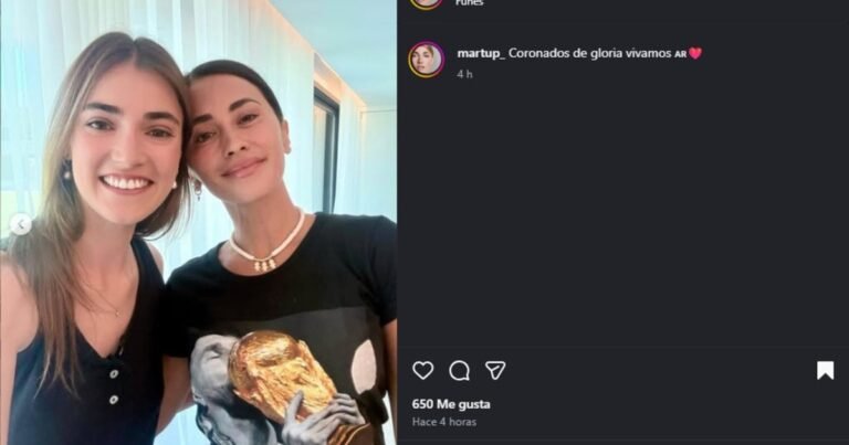 Antonela Roccuzzo lució una remera cargada de emoción con un recuerdo para el día más feliz del fútbol argentino