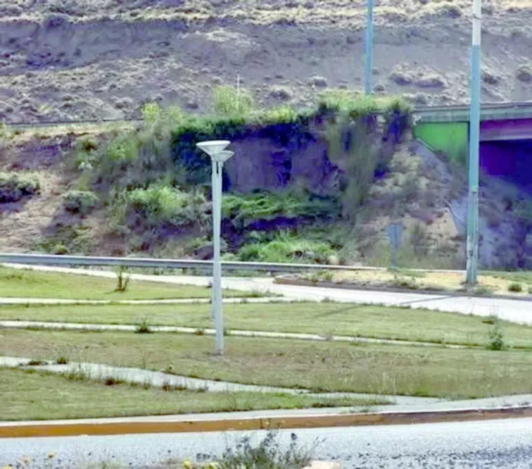 El Municipio trabaja en un desprendimiento registrado en el puente de Km 4