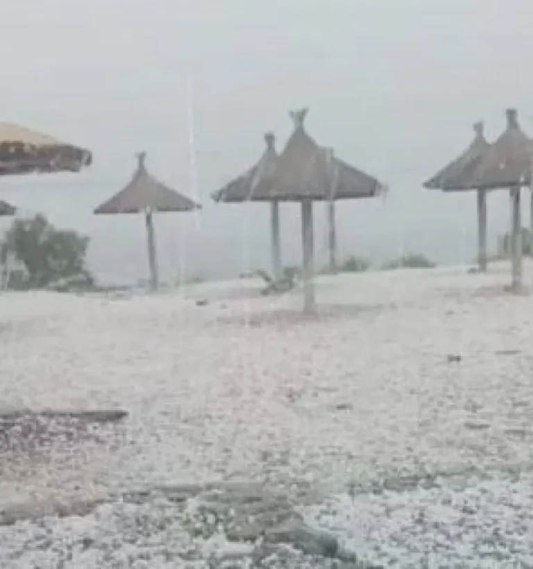 Intenso temporal de granizo y viento azotó a diversas localidades de San Luis