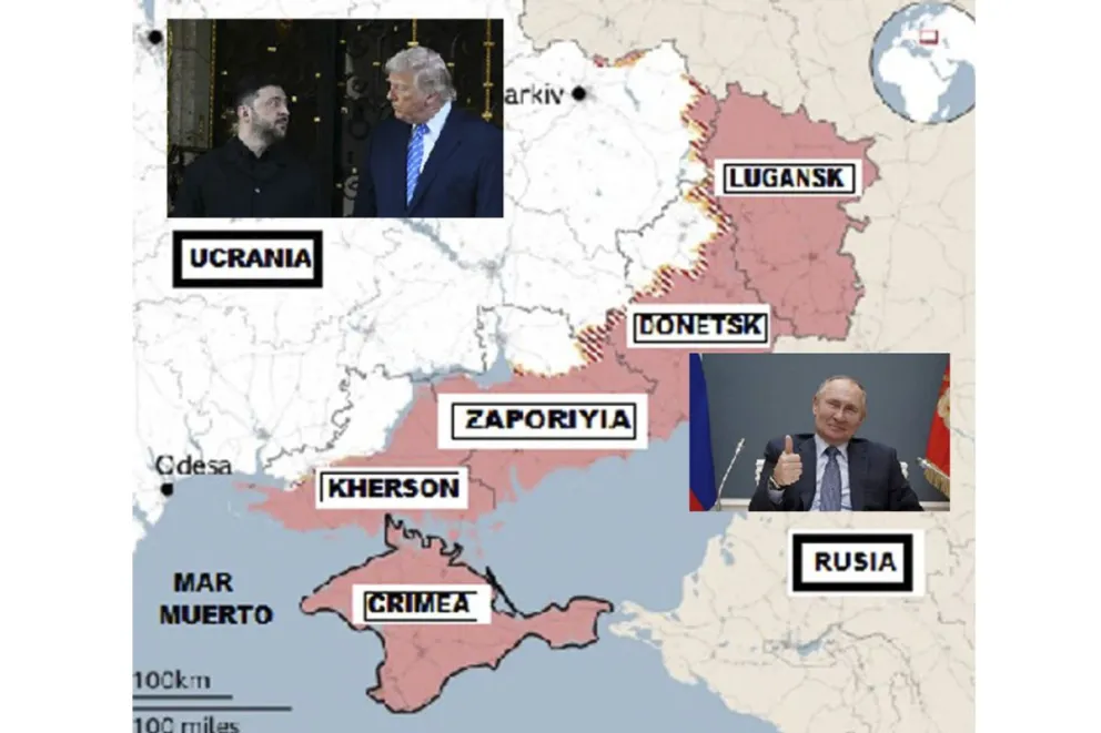 Guerra Rusia-Ucrania: Posible acuerdo de paz plantea pérdida territorial para Ucrania