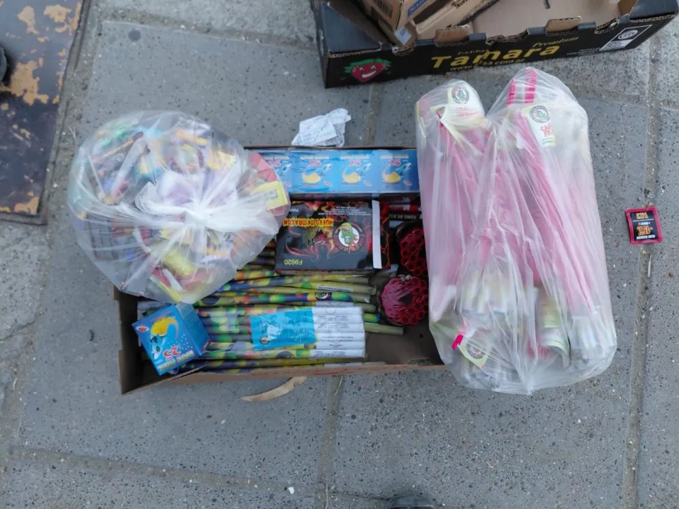 Secuestraron pirotecnia prohibida en barrio General Mosconi