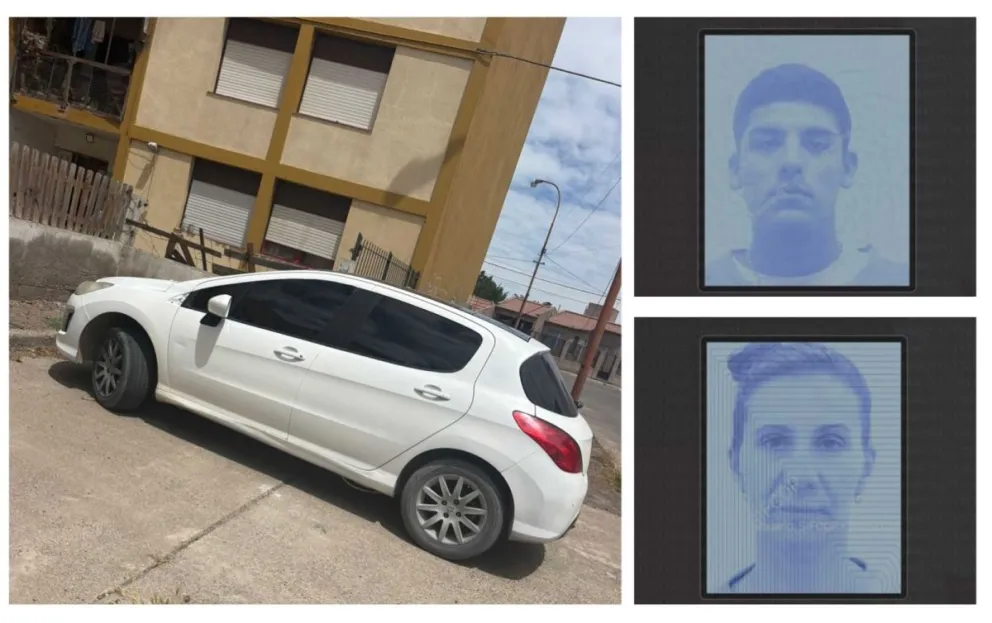 El auto usado por los asaltantes de la concesionaria de Trelew fue robado en Neuquén