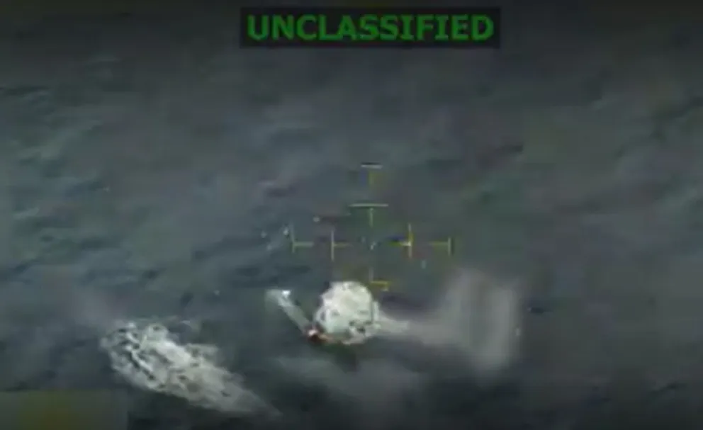 Estados Unidos hundió otra presunta embarcación narco en el Pacífico