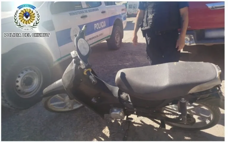 Motociclista fue aprehendido tras evadir un control en Madryn