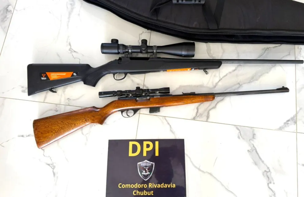 Decomisaron armas y municiones en Comodoro tras inspecciones