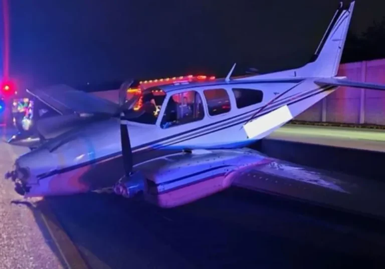 Impactante accidente en Florida: una avioneta aterrizó de emergencia sobre un auto