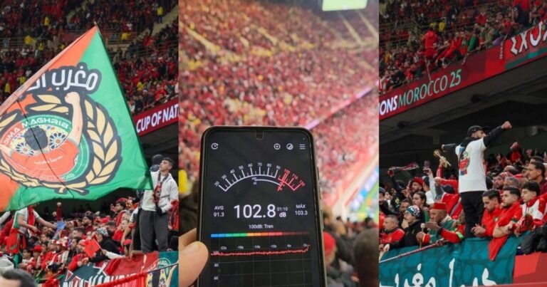 La fiesta y el infierno ensordecedor de la hinchada de Marruecos por dentro: al Mundial 2030 habrá que venir con tapones en los oídos