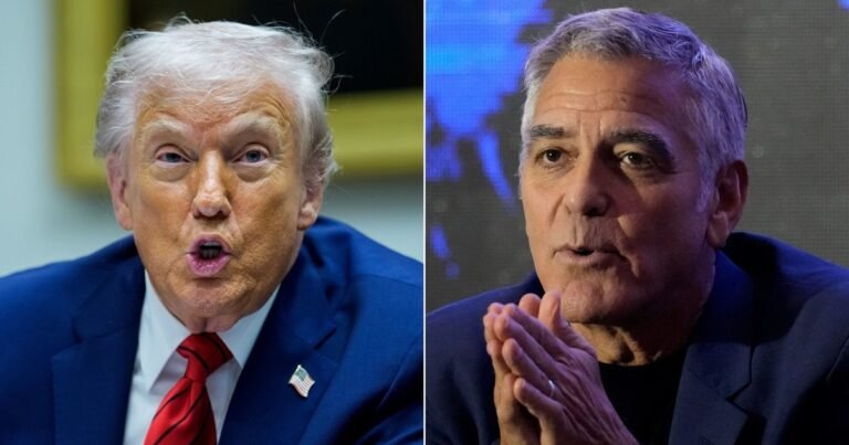 George Clooney y Trump en guerra con comunicados y mensajes en redes sociales por la decisión del actor de radicarse en Francia