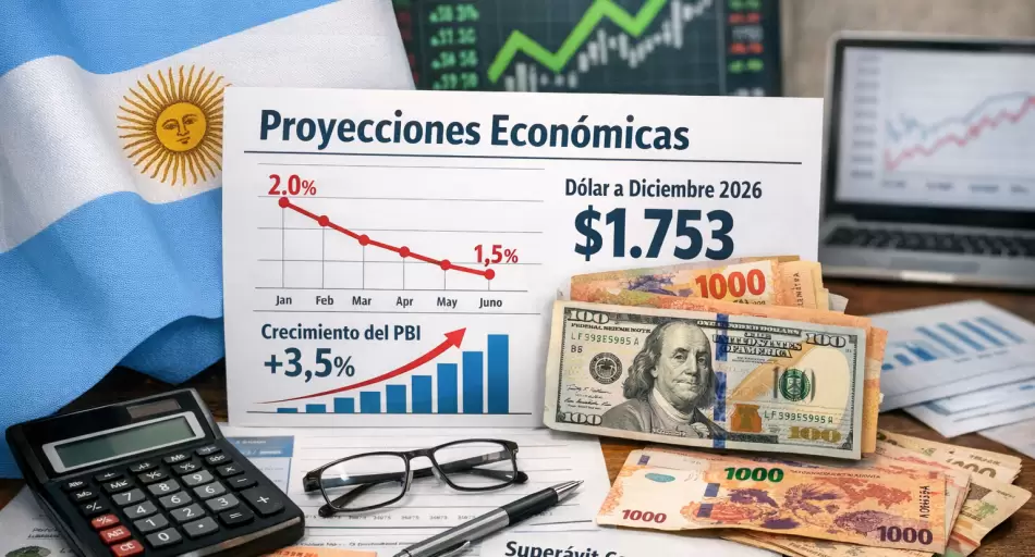 El mercado proyecta para 2026 una inflación de 20,1% y una suba del PIB de 3,5%