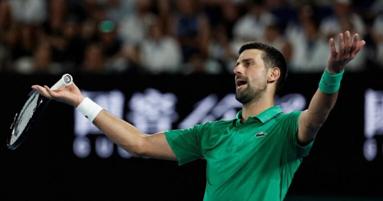 Abierto de Australia: Novak Djokovic alcanzó las 400 victorias en Grand Slam, pero estuvo al borde de la descalificación por un pelotazo