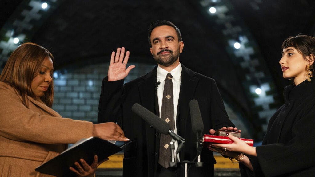 El primer alcalde musulmán de Nueva York, Zohran Mamdani, asume el cargo