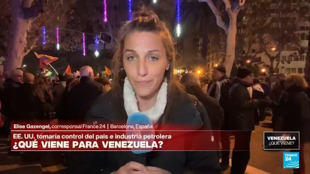 Informe desde Barcelona: manifestaciones contra operación de Estados Unidos y la captura de Maduro