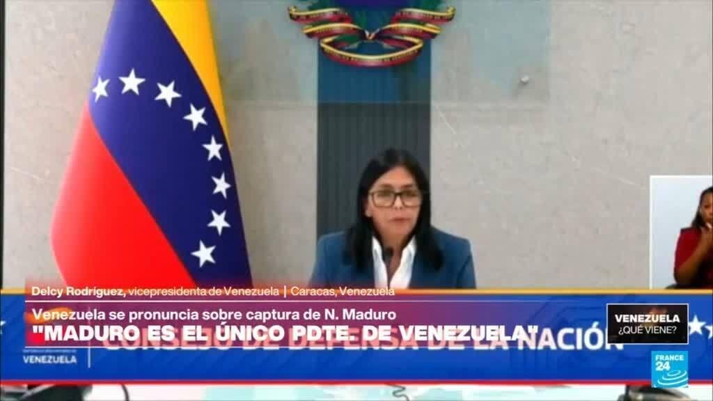 Delcy Rodríguez: "Maduro es el único presidente, Venezuela está lista para defender sus recursos"