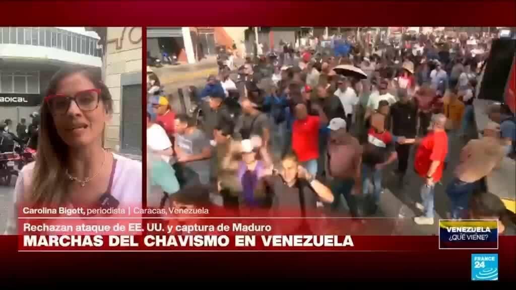 Informe desde Caracas: manifestantes chavistas exigen la liberación de Nicolás Maduro