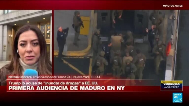Nicolás Maduro llega al tribunal federal de Nueva York encargado de su comparecencia