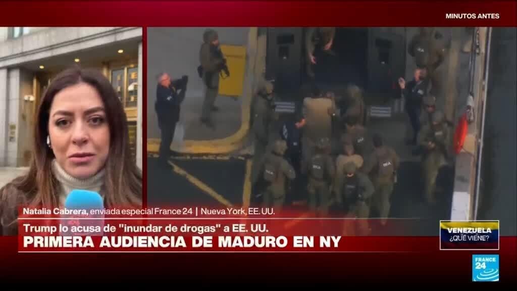 Nicolás Maduro llega al tribunal federal de Nueva York encargado de su comparecencia