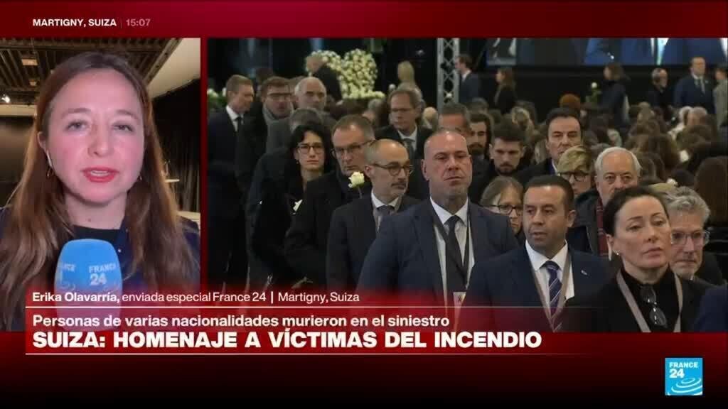 Informe desde Martigny: así se vivió el homenaje a las víctimas del incendio en Crans-Montana