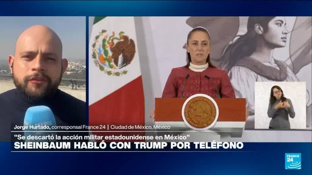 Sheinbaum asegura que está "descartada" acción militar de EE. UU. en México tras hablar con Trump