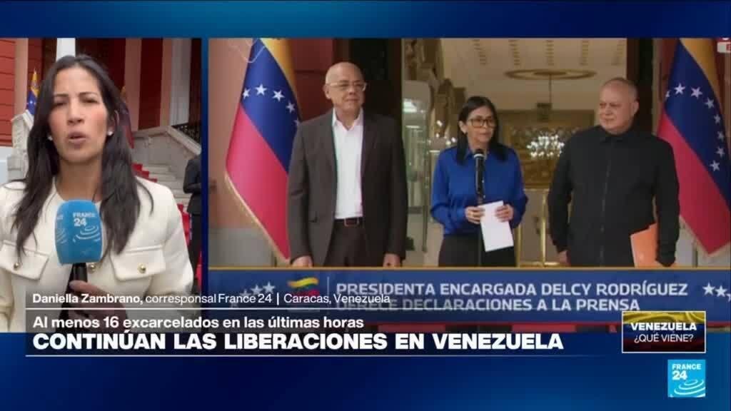 Informe desde Caracas: presidenta encargada asegura que continúa proceso de excarcelación