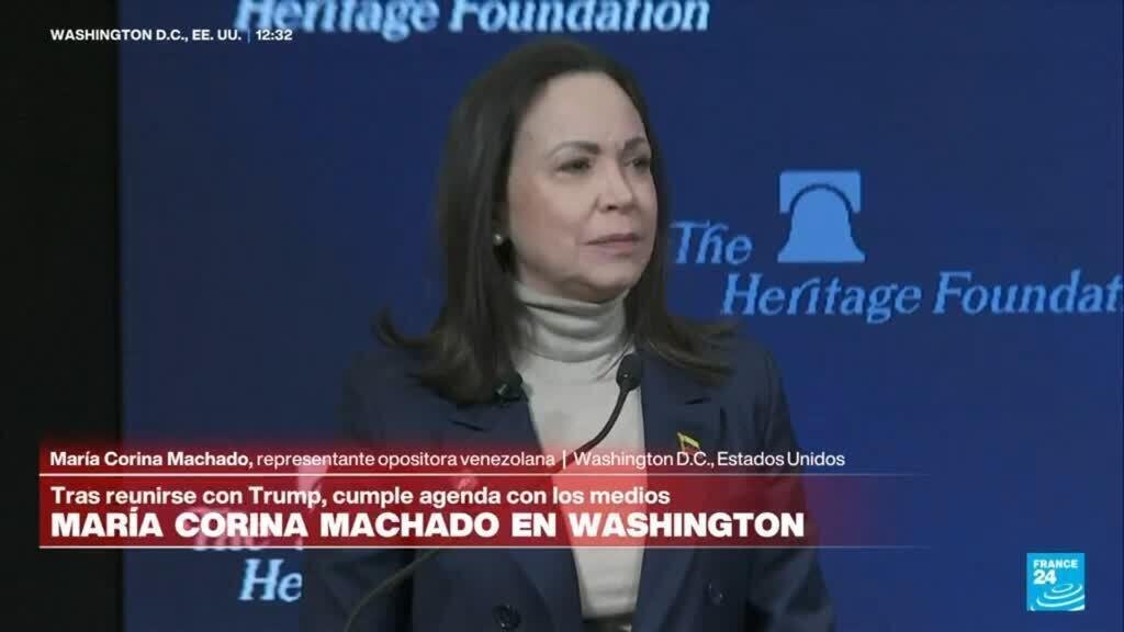 María Corina Machado: "Venezuela será libre, y eso lo conseguiremos con el apoyo de EE. UU."