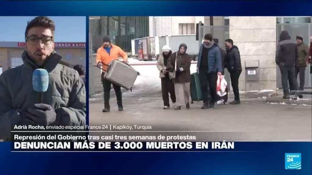 Informe desde Kapikoy: iraníes siguen cruzando la frontera hacia Turquía tras protestas en Irán