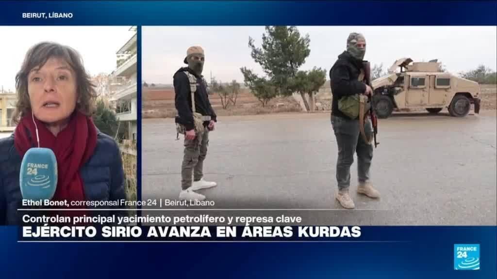 Informe desde Beirut: Ejército sirio avanza por territorio kurdo y controla ciudades estratégicas