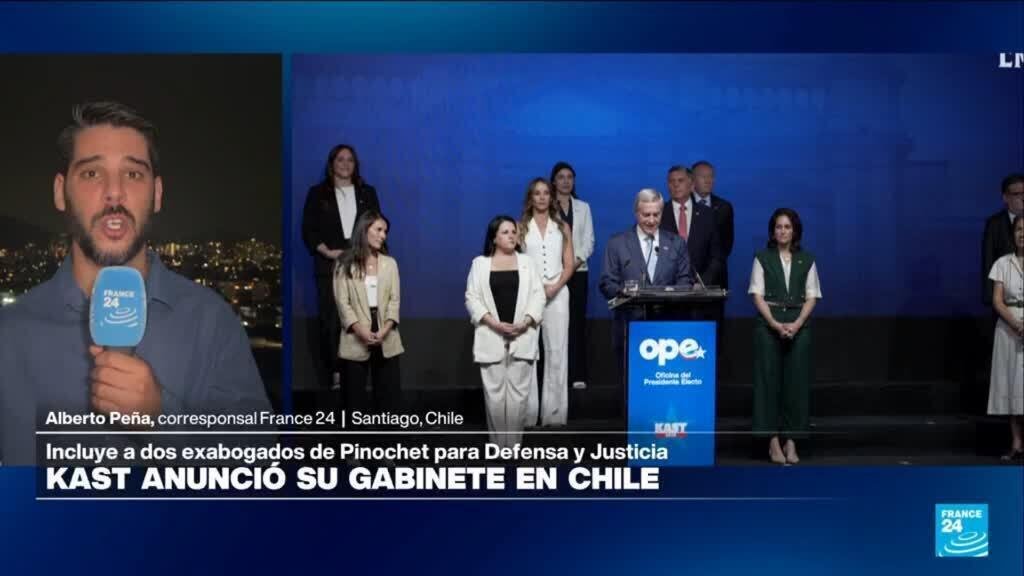 José Antonio Kast presenta a su próximo gabinete en Chile
