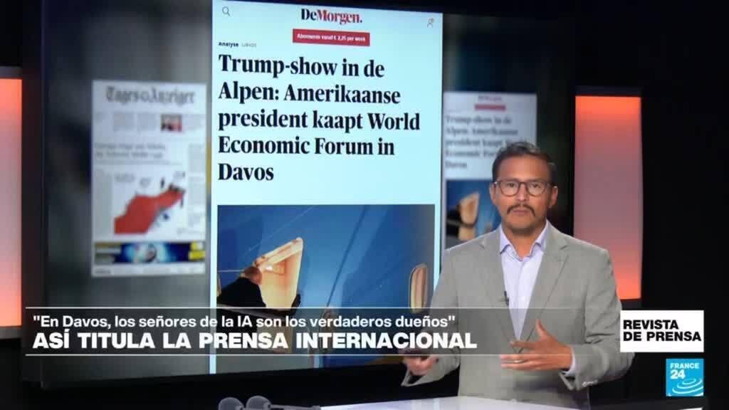 "Como rey, Trump desciende a los Alpes para presionar más a los vasallos europeos": 'De Morgen'