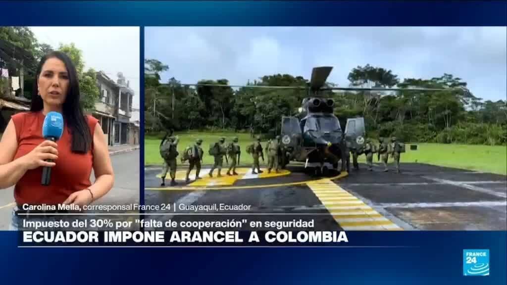 Noboa anuncia arancel del 30% para Colombia por falta de colaboración en temas de seguridad