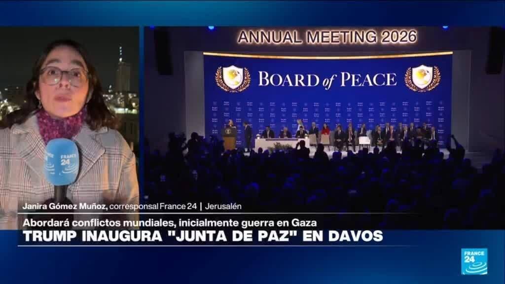 Trump revela en Davos su "plan maestro" para reconstruir Gaza: un plan colonial con paisaje de Dubái