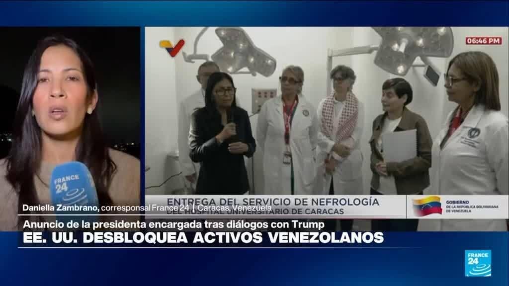 Delcy Rodríguez asegura que activos venezolanos están siendo desbloqueados en EE. UU.