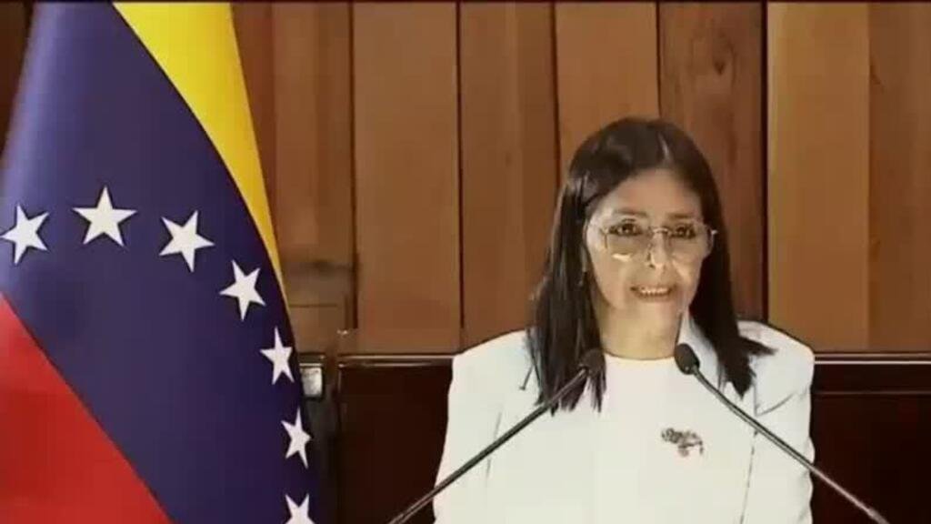 Delcy Rodríguez propone una "amnistía general" en Venezuela para presos políticos desde 1999