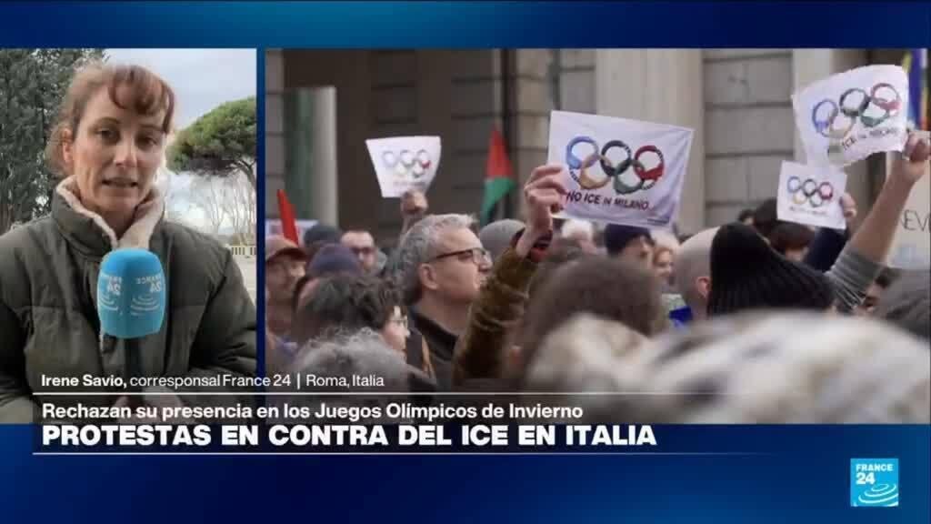 Informe desde Roma: protestas en Italia contra el ICE por su presencia en los Juegos Olímpicos