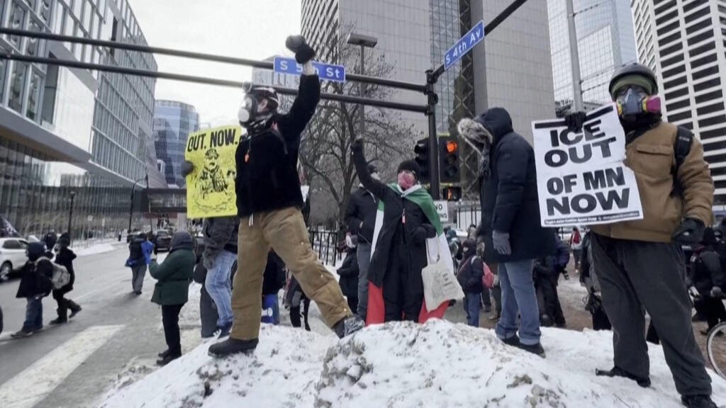 Estallan protestas en Minneapolis tras las acciones del ICE contra la comunidad migrante